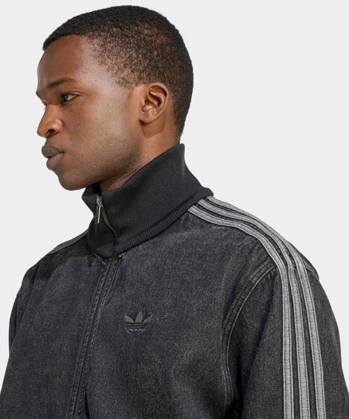 adidas（アディダス）の「adidas/アディダス ADICOLOR DENIM FIREBIRD スリーストライプス デニムジャケット（デニムジャケット・メンズ・ブルー/ブラック・XL/L/M/S）」の4枚目の写真