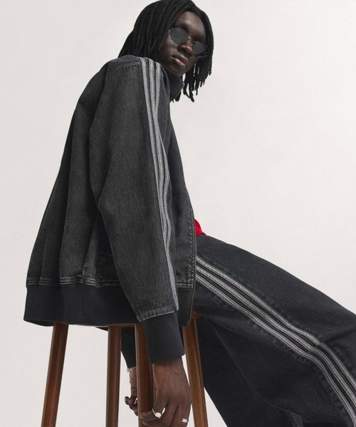 adidas(アディダス)の「adidas/アディダス ADICOLOR DENIM FIREBIRD スリーストライプス デニムジャケット(デニムジャケット・メンズ・ブルー/ブラック・XL/L/M/S)」の20枚目の写真