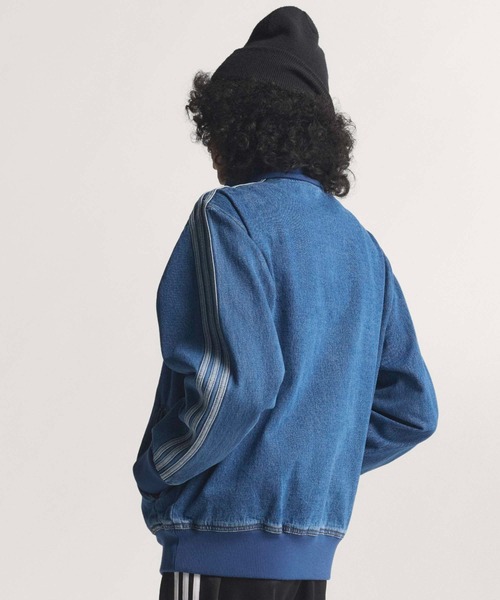 adidas（アディダス）の「adidas/アディダス ADICOLOR DENIM FIREBIRD スリーストライプス デニムジャケット（デニムジャケット・メンズ・ブルー/ブラック・XL/L/M/S）」の6枚目の写真