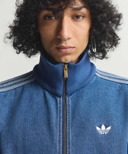 adidas(アディダス)の「adidas/アディダス ADICOLOR DENIM FIREBIRD スリーストライプス デニムジャケット(デニムジャケット・メンズ・ブルー/ブラック・XL/L/M/S)」の5枚目の写真