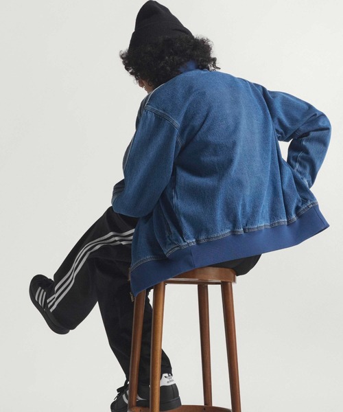 adidas(アディダス)の「adidas/アディダス ADICOLOR DENIM FIREBIRD スリーストライプス デニムジャケット(デニムジャケット・メンズ・ブルー/ブラック・XL/L/M/S)」の9枚目の写真