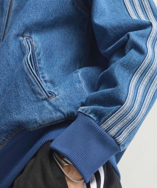 adidas（アディダス）の「adidas/アディダス ADICOLOR DENIM FIREBIRD スリーストライプス デニムジャケット（デニムジャケット・メンズ・ブルー/ブラック・XL/L/M/S）」の7枚目の写真
