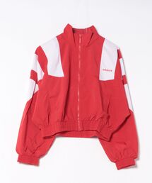 adidas（アディダス）の「adidas アディダス W BLOCKED WASHED ZIPPED TT アウター KD8788 BETTERSCARLET（その他アウター）」