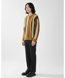 SEVENSELAH（セブンセラー）の「切り替え裾オープンスラックス ブラック（スウェットパンツ）」