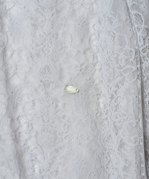 TTUDEMENT(トュードメント)の「HIGH NECK LACE SHEER TOP LIGHT GREY(Tシャツ/カットソー・レディース・その他・FREE)」の6枚目の写真