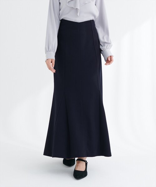 natural couture(ナチュラルクチュール)の「【1/1~4限定受注販売】ハートウエストカットマーメイドスカート(スカート・レディース・アイボリー/ブラック/ネイビー・SMALL/MEDIUM/LARGE)」の1枚目の写真