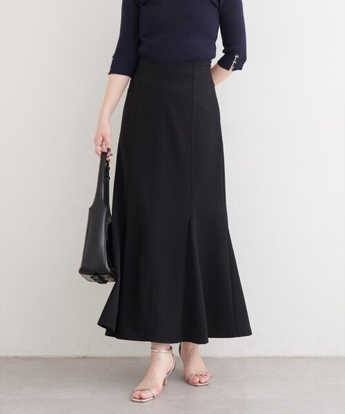 natural couture(ナチュラルクチュール)の「【1/1~4限定受注販売】ハートウエストカットマーメイドスカート(スカート・レディース・アイボリー/ブラック/ネイビー・SMALL/MEDIUM/LARGE)」の4枚目の写真