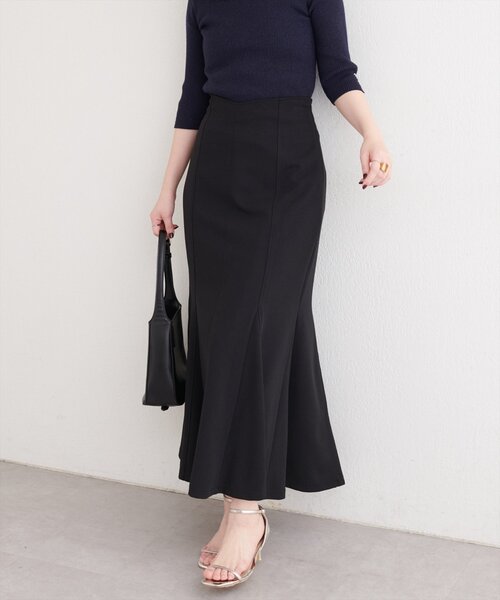 natural couture(ナチュラルクチュール)の「【1/1~4限定受注販売】ハートウエストカットマーメイドスカート(スカート・レディース・アイボリー/ブラック/ネイビー・SMALL/MEDIUM/LARGE)」の6枚目の写真
