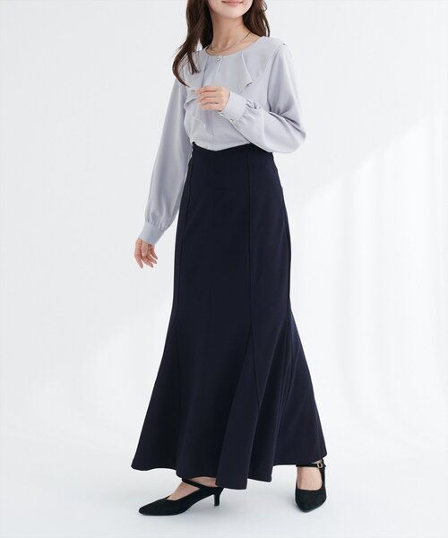 natural couture(ナチュラルクチュール)の「【1/1~4限定受注販売】ハートウエストカットマーメイドスカート(スカート・レディース・アイボリー/ブラック/ネイビー・SMALL/MEDIUM/LARGE)」の18枚目の写真