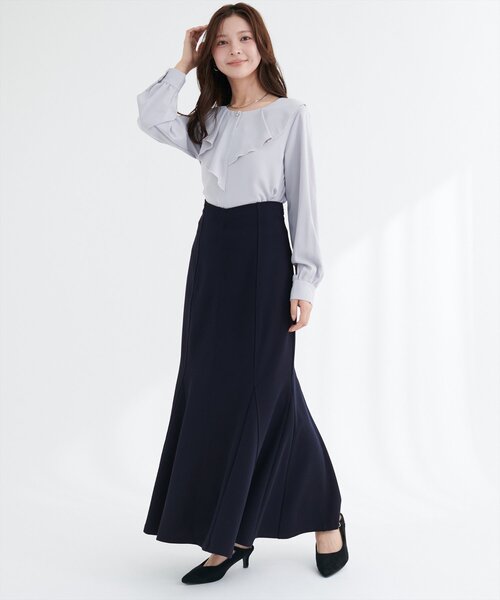 natural couture(ナチュラルクチュール)の「【1/1~4限定受注販売】ハートウエストカットマーメイドスカート(スカート・レディース・アイボリー/ブラック/ネイビー・SMALL/MEDIUM/LARGE)」の19枚目の写真