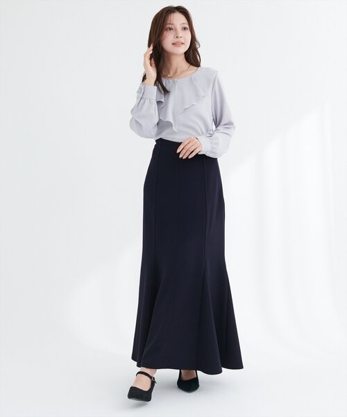 natural couture(ナチュラルクチュール)の「【1/1~4限定受注販売】ハートウエストカットマーメイドスカート(スカート・レディース・アイボリー/ブラック/ネイビー・SMALL/MEDIUM/LARGE)」の20枚目の写真