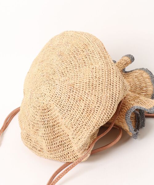 MADE IN MADA(メイドインマダ)の「【MADE IN MADA /メイドインマダ】かごバッグ ラフィア 巾着 ショルダーバッグ(かごバッグ・レディース・ナチュラル/ベージュ・FREE)」の12枚目の写真