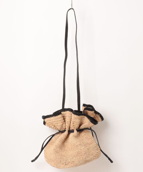 MADE IN MADA(メイドインマダ)の「【MADE IN MADA /メイドインマダ】かごバッグ ラフィア 巾着 ショルダーバッグ(かごバッグ・レディース・ナチュラル/ベージュ・FREE)」の15枚目の写真