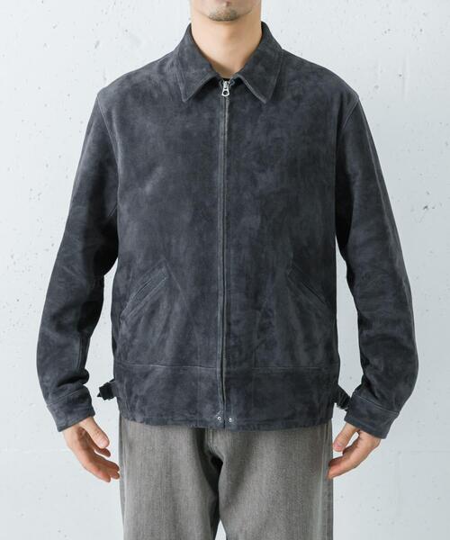 URBAN RESEARCH（アーバンリサーチ）の「GOAT SUEDE SPORTS JACKET（ブルゾン・メンズ・チャコールグレー・MEDIUM/LARGE）」の2枚目の写真