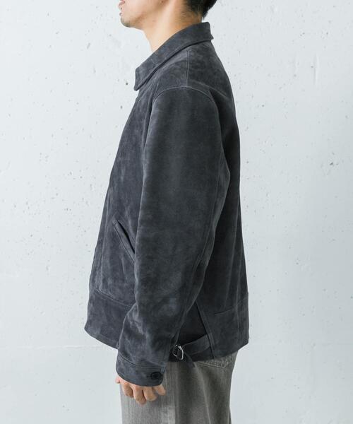 URBAN RESEARCH（アーバンリサーチ）の「GOAT SUEDE SPORTS JACKET（ブルゾン・メンズ・チャコールグレー・MEDIUM/LARGE）」の3枚目の写真
