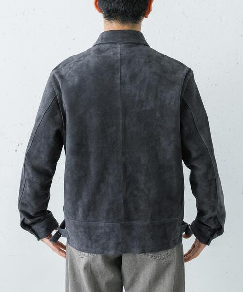 URBAN RESEARCH（アーバンリサーチ）の「GOAT SUEDE SPORTS JACKET（ブルゾン・メンズ・チャコールグレー・MEDIUM/LARGE）」の4枚目の写真