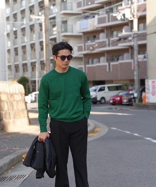 STYLISE（スタイライズ）の「【SYNQUE】Crew neck knit / 4カラー [C]（ニット/セーター・メンズ・ブラウン/ベージュ・S/L/M）」の4枚目の写真