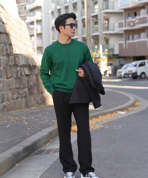 STYLISE（スタイライズ）の「【SYNQUE】Crew neck knit / 4カラー [C]（ニット/セーター・メンズ・ブラウン/ベージュ・S/L/M）」の5枚目の写真