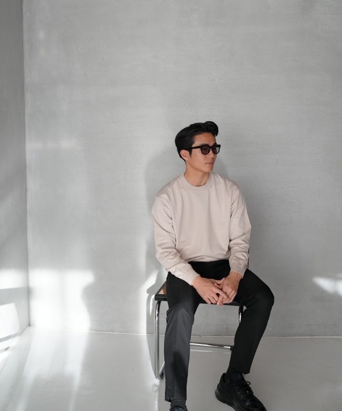 STYLISE（スタイライズ）の「【SYNQUE】Crew neck knit / 4カラー [C]（ニット/セーター・メンズ・ブラウン/ベージュ・S/L/M）」の15枚目の写真