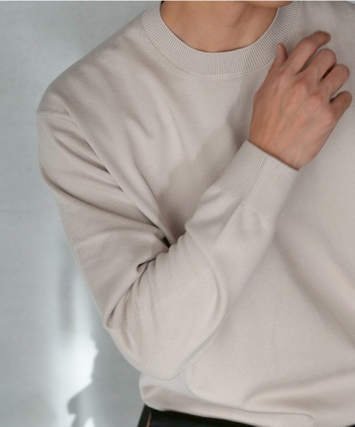 STYLISE（スタイライズ）の「【SYNQUE】Crew neck knit / 4カラー [C]（ニット/セーター・メンズ・ブラウン/ベージュ・S/L/M）」の16枚目の写真
