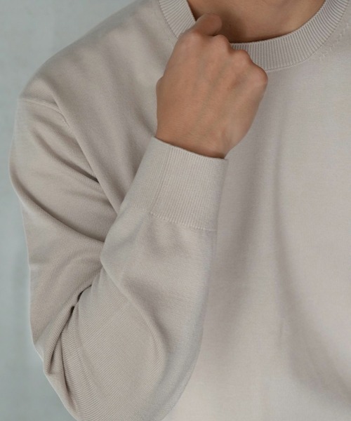 STYLISE（スタイライズ）の「【SYNQUE】Crew neck knit / 4カラー [C]（ニット/セーター・メンズ・ブラウン/ベージュ・S/L/M）」の17枚目の写真