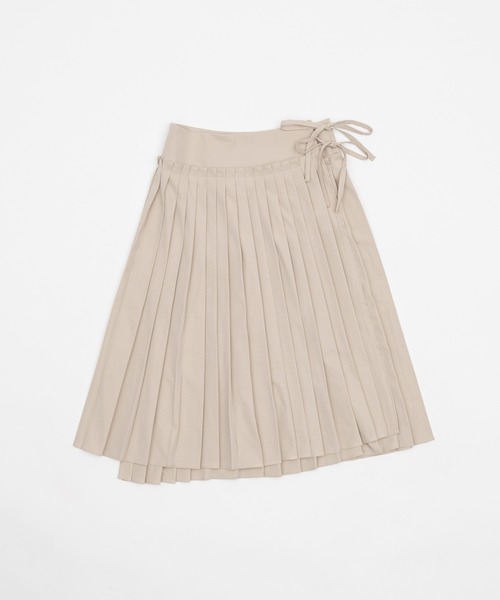 wrapping pleated skirt / ラッピングプリーツスカート（スカート
