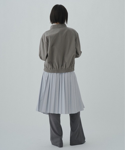 FEKETE(フェケテ)の「wrapping pleated skirt / ラッピングプリーツスカート(スカート・レディース・ベージュ/ライトブルー/ブラック・FREE)」の7枚目の写真