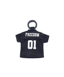 FREEDOM（フリーダム）の「ミニラグビーキーホルダー（ブラック）（キーケース/キーアクセサリー）」