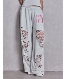 GYDA | GYDA×DC ダメージSPARKLE LOGOスウェットパンツ(スウェットパンツ)