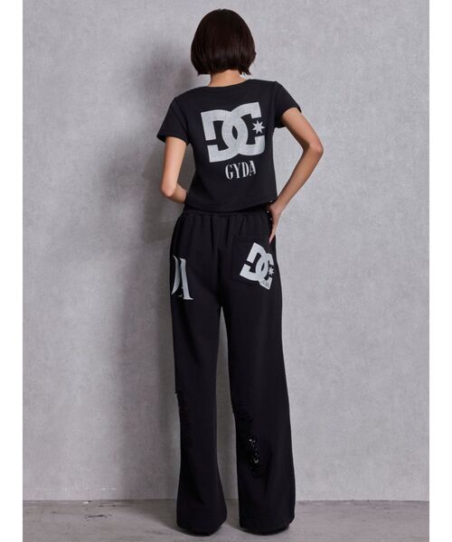 GYDA（ジェイダ）の「GYDA×DC ダメージSPARKLE LOGOスウェットパンツ（スウェットパンツ・レディース・オフホワイト/ブラック/ピンク/グレー・FREE）」の16枚目の写真