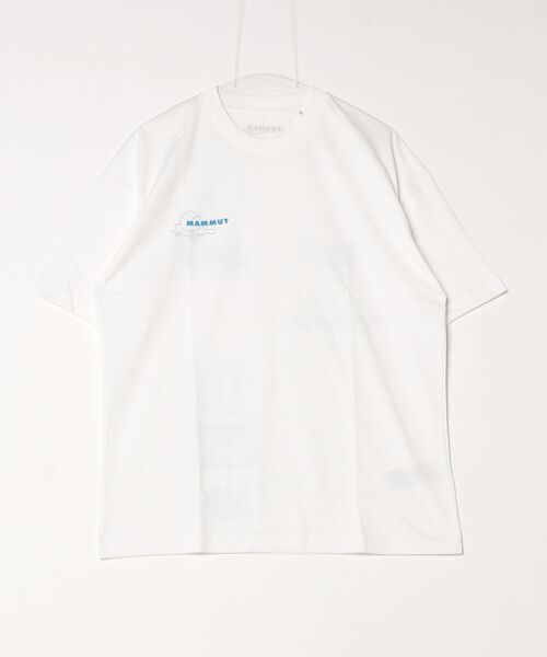Mammut(マムート)の「マムート ベース リラックスド Tシャツ AF グレイシャー / Mammut Base Relaxed T-Shirt AF Men Glacier(Tシャツ/カットソー・メンズ・ホワイト・L/XL/S/M)」の1枚目の写真