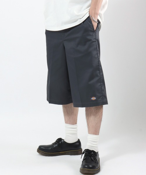 Dickies(ディッキーズ)の「Dickies(ディッキーズ)TC TWILL Easy Work Shorts/TCツイル イージーワークショーツ/DS2003/ワイドショーツ メンズ レディース ユニセックス(チノパンツ・メンズ・チャコールグレー/ベージュ/レオパード/ホワイト系その他/オリーブ/ブラック・XL/L/M/S)」の13枚目の写真