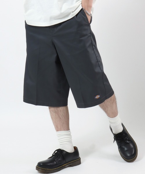 Dickies(ディッキーズ)の「Dickies(ディッキーズ)TC TWILL Easy Work Shorts/TCツイル イージーワークショーツ/DS2003/ワイドショーツ メンズ レディース ユニセックス(チノパンツ・メンズ・チャコールグレー/ベージュ/レオパード/ホワイト系その他/オリーブ/ブラック・XL/L/M/S)」の14枚目の写真
