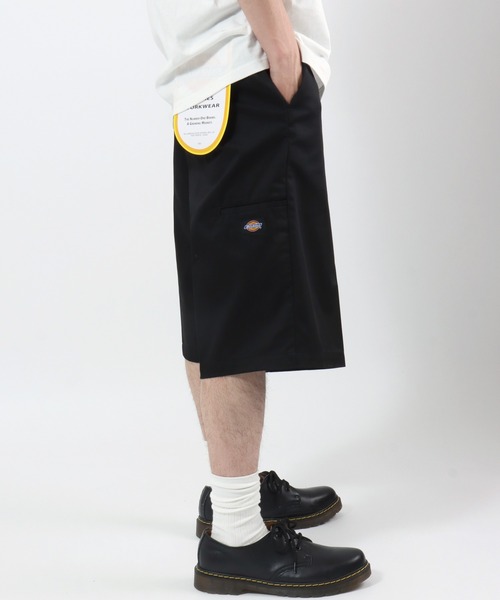Dickies(ディッキーズ)の「Dickies(ディッキーズ)TC TWILL Easy Work Shorts/TCツイル イージーワークショーツ/DS2003/ワイドショーツ メンズ レディース ユニセックス(チノパンツ・メンズ・チャコールグレー/ベージュ/レオパード/ホワイト系その他/オリーブ/ブラック・XL/L/M/S)」の11枚目の写真