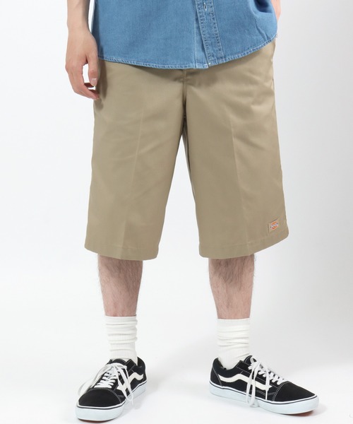 Dickies(ディッキーズ)の「Dickies(ディッキーズ)TC TWILL Easy Work Shorts/TCツイル イージーワークショーツ/DS2003/ワイドショーツ メンズ レディース ユニセックス(チノパンツ・メンズ・チャコールグレー/ベージュ/レオパード/ホワイト系その他/オリーブ/ブラック・XL/L/M/S)」の18枚目の写真