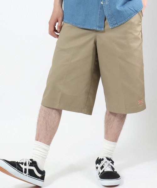 Dickies(ディッキーズ)の「Dickies(ディッキーズ)TC TWILL Easy Work Shorts/TCツイル イージーワークショーツ/DS2003/ワイドショーツ メンズ レディース ユニセックス(チノパンツ・メンズ・チャコールグレー/ベージュ/レオパード/ホワイト系その他/オリーブ/ブラック・XL/L/M/S)」の20枚目の写真