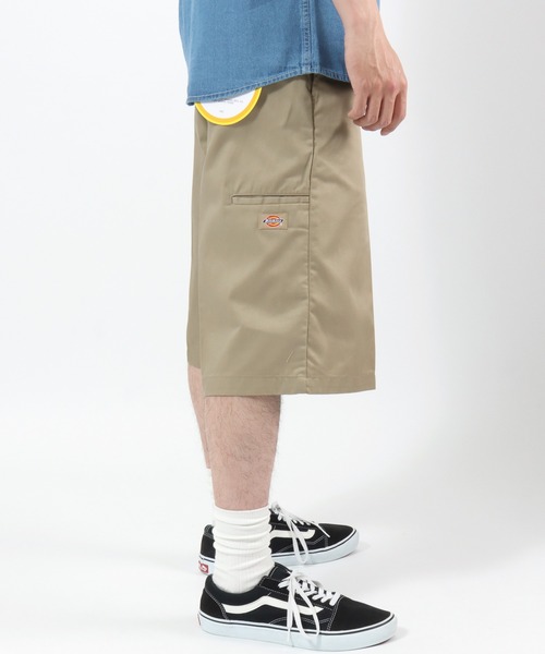 Dickies(ディッキーズ)の「Dickies(ディッキーズ)TC TWILL Easy Work Shorts/TCツイル イージーワークショーツ/DS2003/ワイドショーツ メンズ レディース ユニセックス(チノパンツ・メンズ・チャコールグレー/ベージュ/レオパード/ホワイト系その他/オリーブ/ブラック・XL/L/M/S)」の21枚目の写真