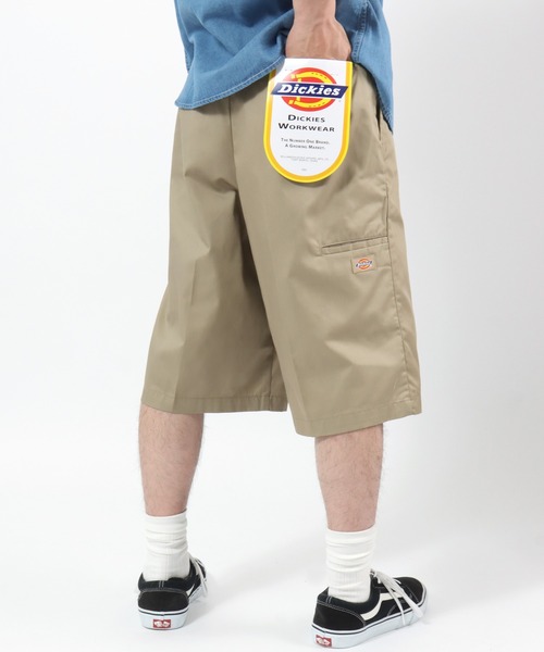 Dickies(ディッキーズ)の「Dickies(ディッキーズ)TC TWILL Easy Work Shorts/TCツイル イージーワークショーツ/DS2003/ワイドショーツ メンズ レディース ユニセックス(チノパンツ・メンズ・チャコールグレー/ベージュ/レオパード/ホワイト系その他/オリーブ/ブラック・XL/L/M/S)」の22枚目の写真