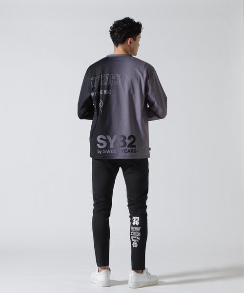 SY32 by SWEET YEARS(エスワイサーティトゥバイスィートイヤーズ)の「SY32 by SWEET YEARS /エスワイサーティトゥ バイ スィートイヤーズ/GRADATION LOGO L/S TEE(Tシャツ/カットソー・メンズ・ブラック/ホワイト/その他18・L/XL/M)」の5枚目の写真