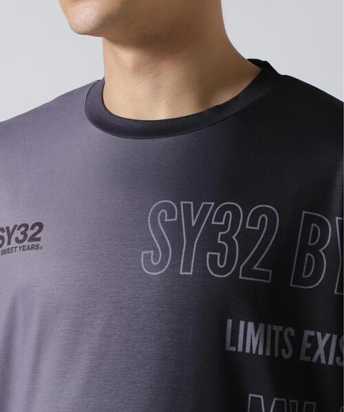 SY32 by SWEET YEARS(エスワイサーティトゥバイスィートイヤーズ)の「SY32 by SWEET YEARS /エスワイサーティトゥ バイ スィートイヤーズ/GRADATION LOGO L/S TEE(Tシャツ/カットソー・メンズ・ブラック/ホワイト/その他18・L/XL/M)」の9枚目の写真