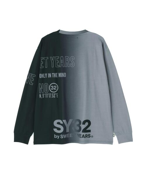 SY32 by SWEET YEARS(エスワイサーティトゥバイスィートイヤーズ)の「SY32 by SWEET YEARS /エスワイサーティトゥ バイ スィートイヤーズ/GRADATION LOGO L/S TEE(Tシャツ/カットソー・メンズ・ブラック/ホワイト/その他18・L/XL/M)」の15枚目の写真