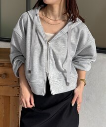 Thevon | ダブルジップ裏毛ショートパーカー(パーカー)