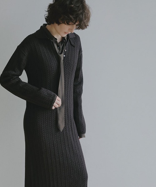 ETRE TOKYO（エトレトウキョウ）の「キュプラネクタイオーバーサイズシャツ（シャツ/ブラウス・レディース・ブラウン/ブルー/ライトベージュ・FREE）」の2枚目の写真