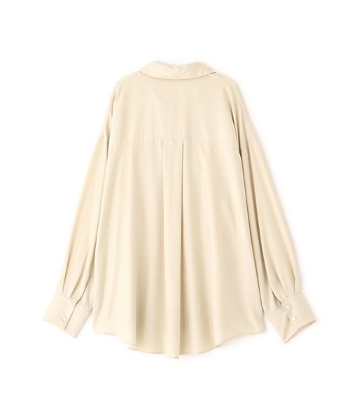 ETRE TOKYO（エトレトウキョウ）の「キュプラネクタイオーバーサイズシャツ（シャツ/ブラウス・レディース・ブラウン/ブルー/ライトベージュ・FREE）」の19枚目の写真