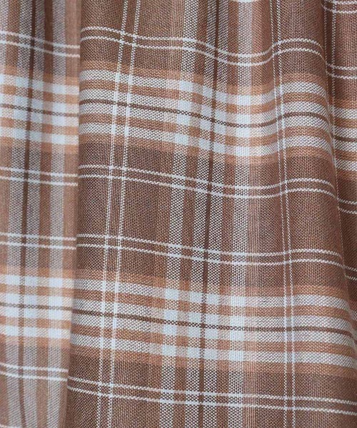 Bleu Bleuet（ブルーブルーエ）の「チェックティアードスカート（スカート・レディース・ブラック/ベージュ/ネイビー・FREE）」の6枚目の写真