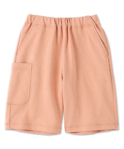 無印良品（ムジルシリョウヒン）の「キッズ　ライトスウェットハーフパンツ（その他パンツ・キッズ・キナリ/ライトグリーン/オレンジ系/チャコールグレー・150/140/130/120/110）」の4枚目の写真