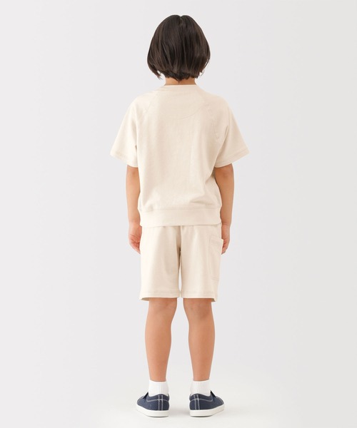 無印良品（ムジルシリョウヒン）の「キッズ　ライトスウェットハーフパンツ（その他パンツ・キッズ・キナリ/ライトグリーン/オレンジ系/チャコールグレー・150/140/130/120/110）」の7枚目の写真