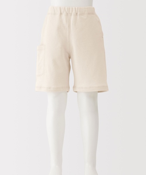 無印良品（ムジルシリョウヒン）の「キッズ　ライトスウェットハーフパンツ（その他パンツ・キッズ・キナリ/ライトグリーン/オレンジ系/チャコールグレー・150/140/130/120/110）」の8枚目の写真