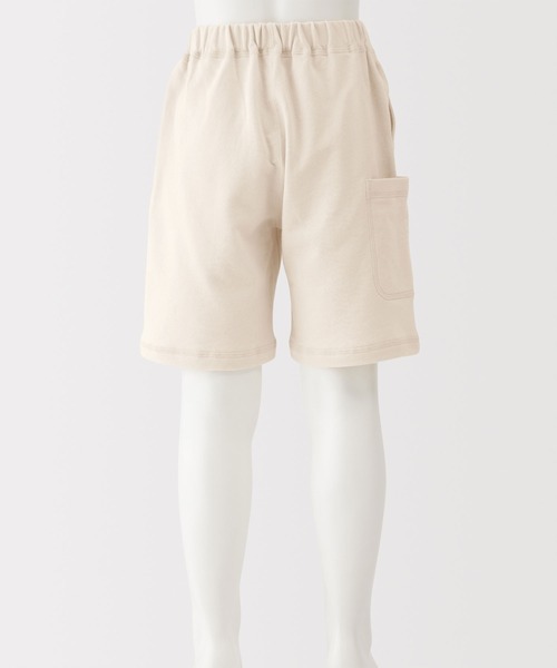 無印良品（ムジルシリョウヒン）の「キッズ　ライトスウェットハーフパンツ（その他パンツ・キッズ・キナリ/ライトグリーン/オレンジ系/チャコールグレー・150/140/130/120/110）」の9枚目の写真