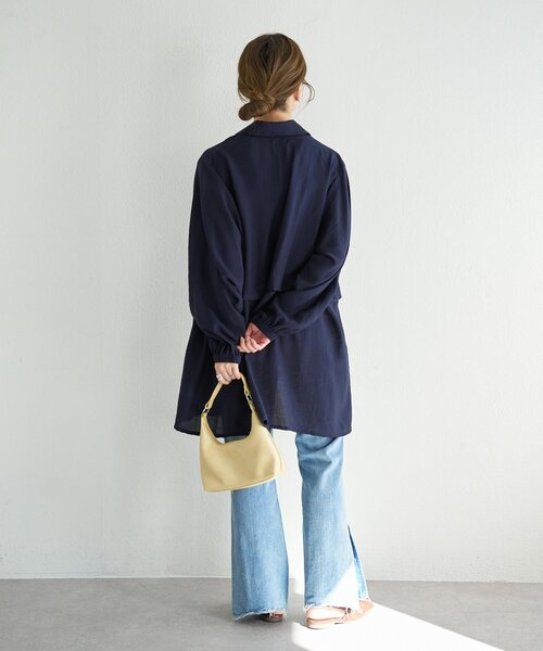 Kastane（カスタネ）の「【一部店舗限定】B セパレートシャツワンピース（シャツワンピース・レディース・ピンク/ネイビー/アイボリー・FREE）」の18枚目の写真